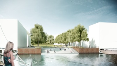 Park auf der Harburger Schlossinsel