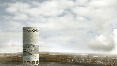 Landmarke zum Ende des Bergbaus auf der Halde Duhamel