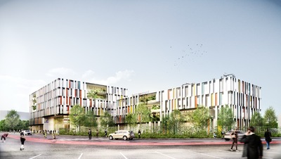 Unternehmenszentrale Sanofi-Aventis im Industriepark Höchst