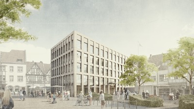 Rathaus Steinweg und Janshof Brühl