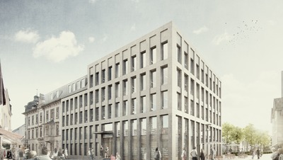 Rathaus Steinweg und Janshof Brühl