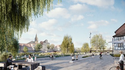 Fuldaufer zwischen den Brücken Rotenburg an der Fulda