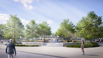 Südzugang Park Holzbenden Düren