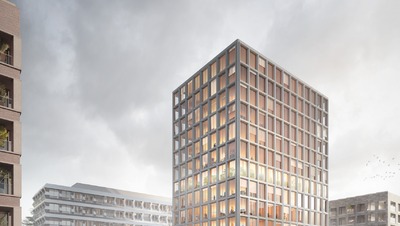 Hochhaus Hafenspitze Zollhafen Mainz