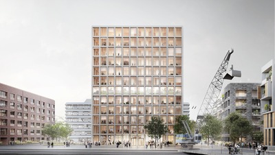 Hochhaus Hafenspitze Zollhafen Mainz